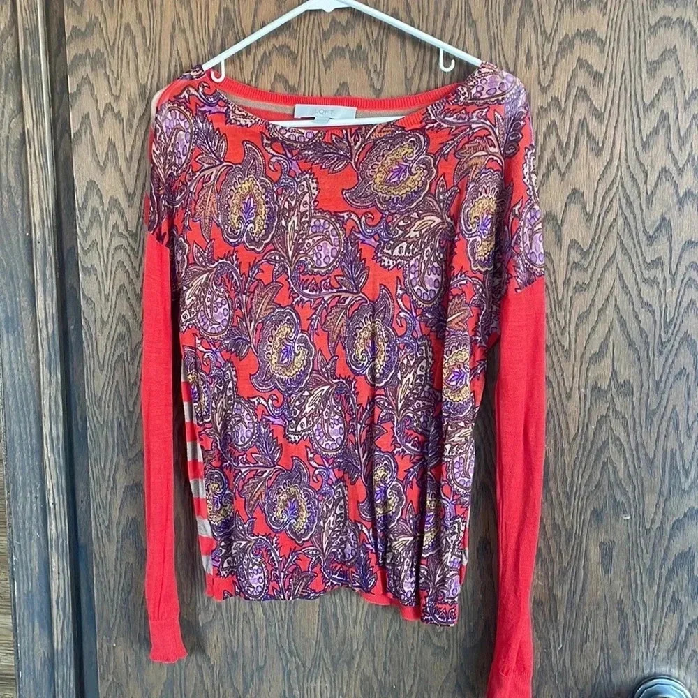 Loft Orange Sweater S